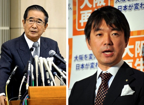 资料图:石原慎太郎与桥下彻src=