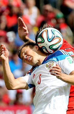 (世界杯)(5)足球——小组赛H组:比利时队对阵俄罗斯队