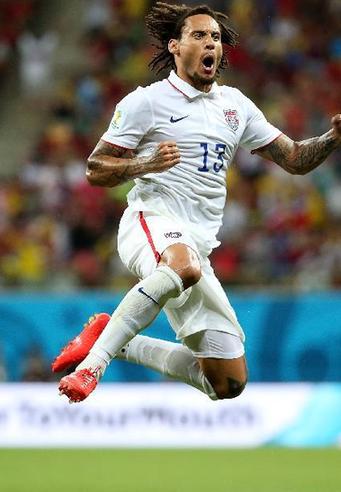 (世界杯·进球时刻)(9)足球——小组赛G组:杰·琼斯进球